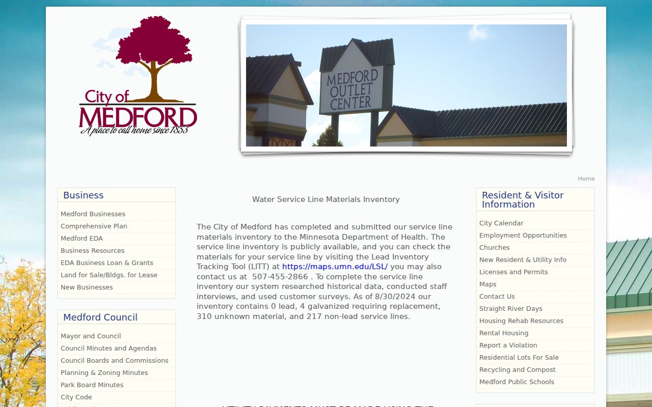 Steele County court records Medford city government context