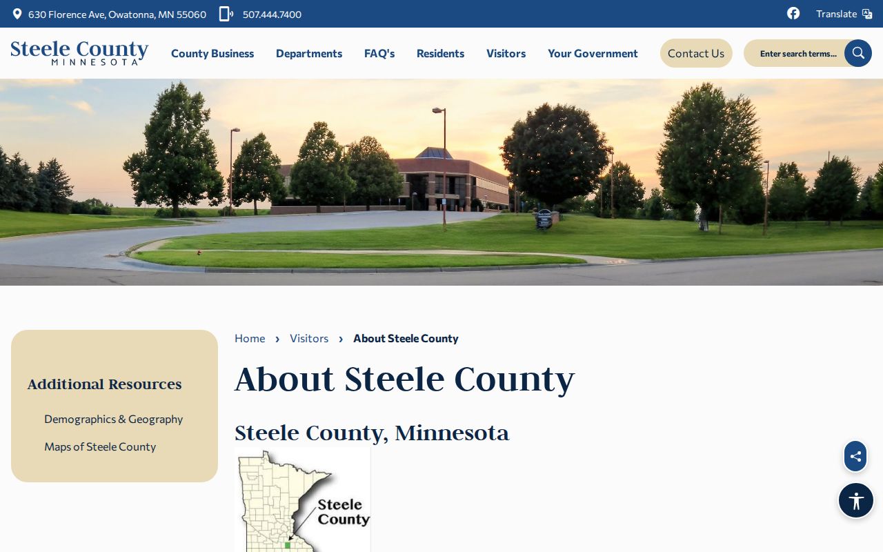 Steele County court docket county courthouse context